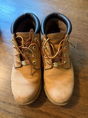 Timberland Brown Leather Lace-Up Work Boots